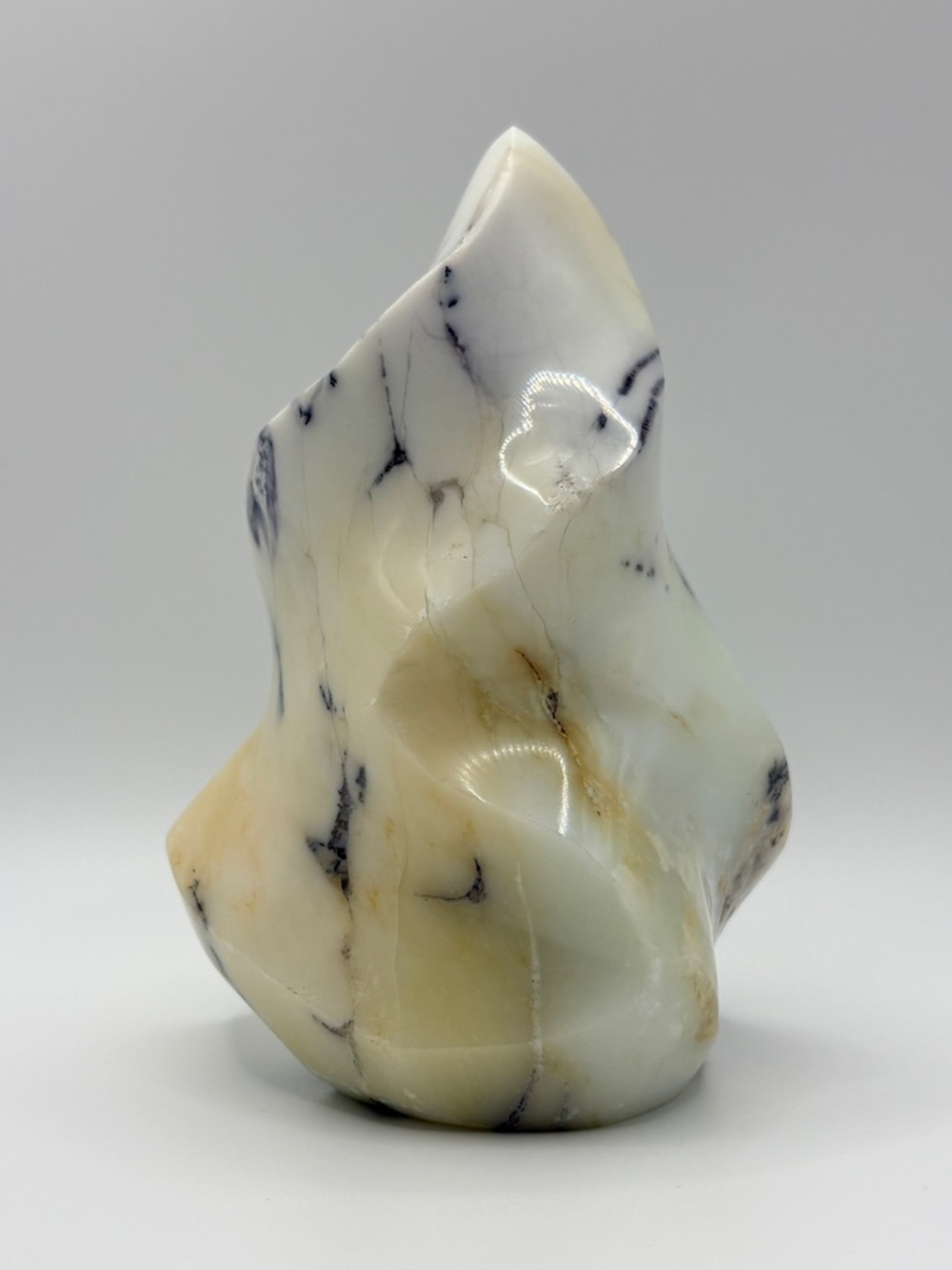 Agate Flame Freeform 🔥 Druzy Crystal Natural Stone Sculpture Decor
